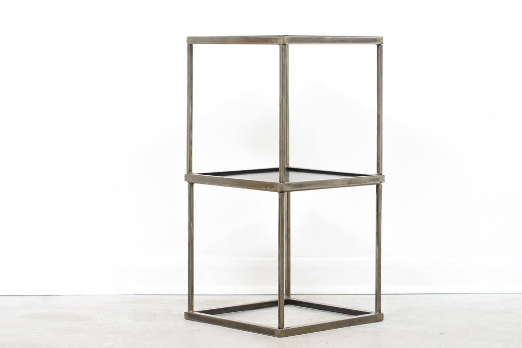 Steel Stack Table Pair of welded steel stacking tables – CHASE & SORENSEN