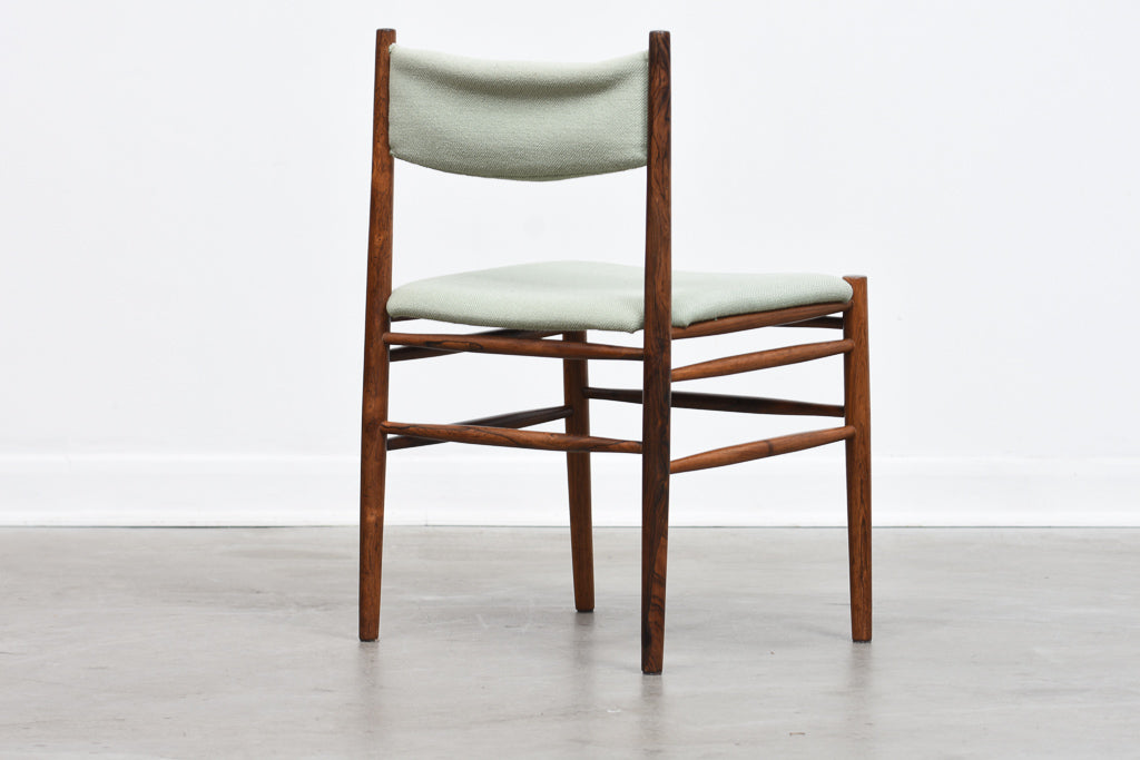 Six available: 1960s Brazilian rosewood dining chairs