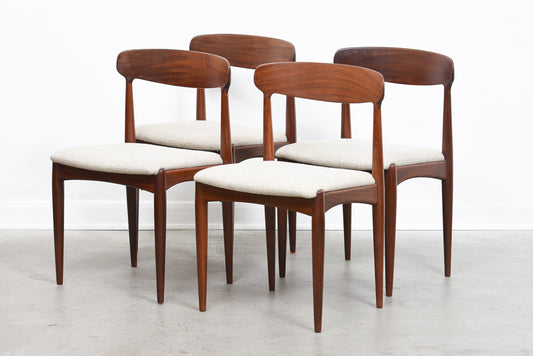 Set of four teak chairs by Johannes Andersen