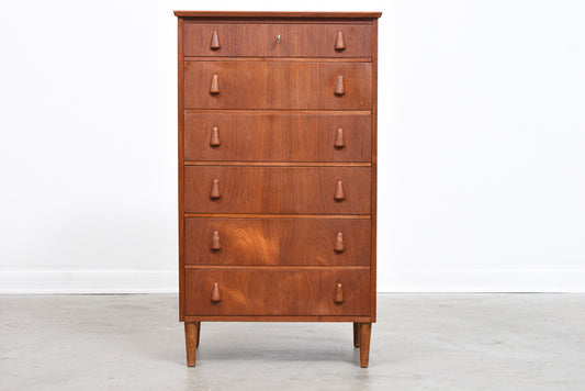 1950s teak chest of drawers