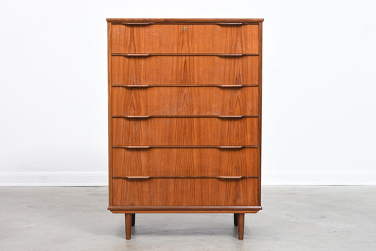 Large chest of drawers in teak