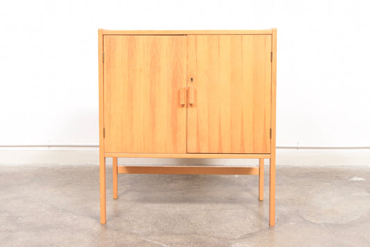 1970s pine storage cabinet