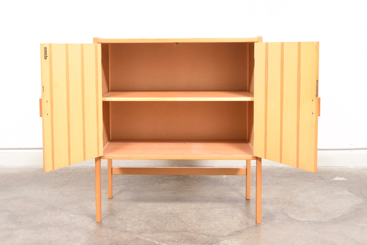 1970s pine storage cabinet