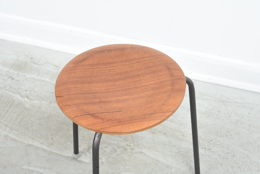 1950s Danish beech ply stool