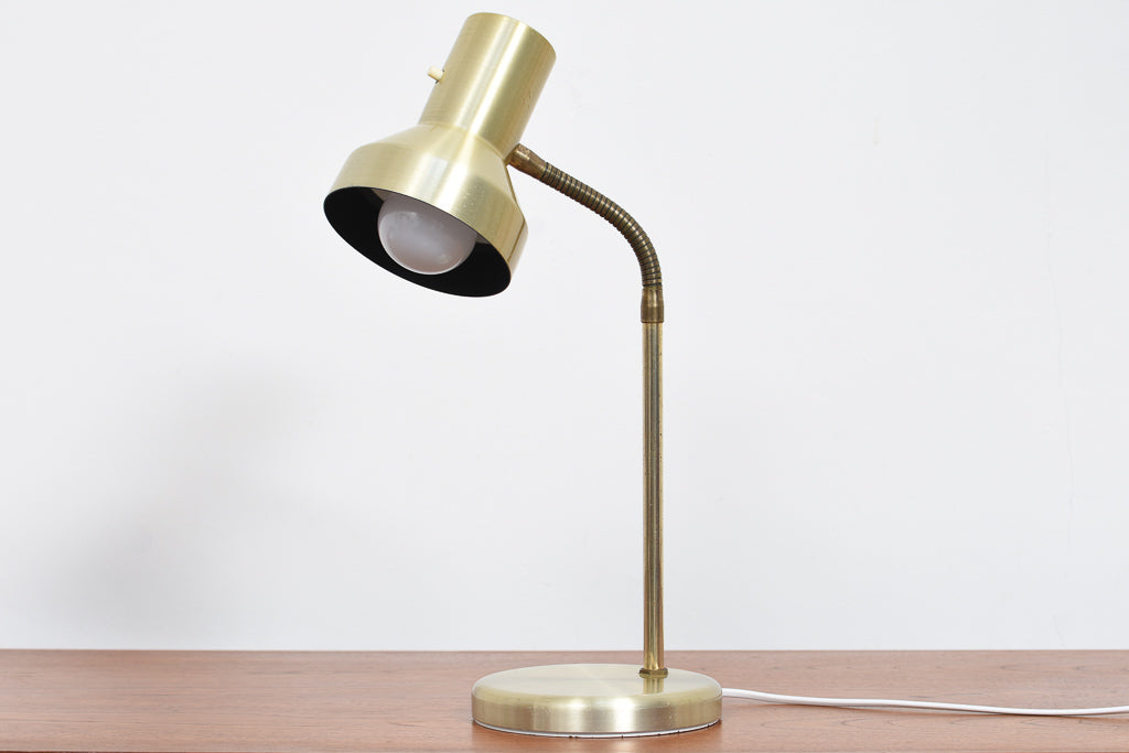 1960s Danish brass table lamp