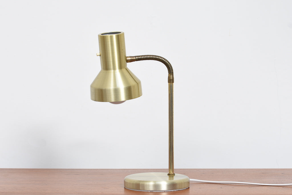 1960s Danish brass table lamp