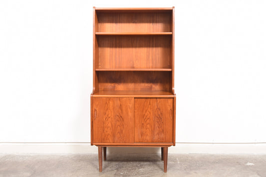 Two available: Teak bookshelf with low storage