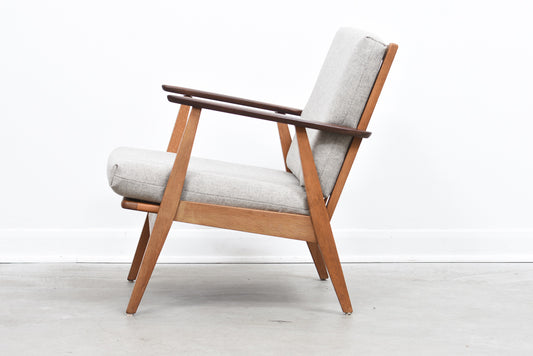 Danish lounger in teak + oak