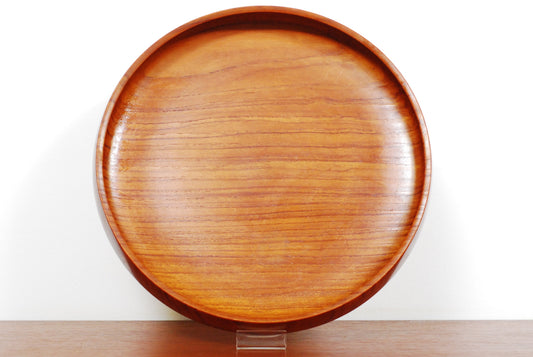 Solid teak bowl