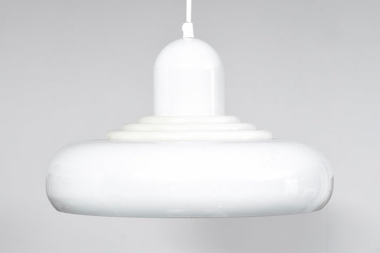 Pair of white ceiling lights