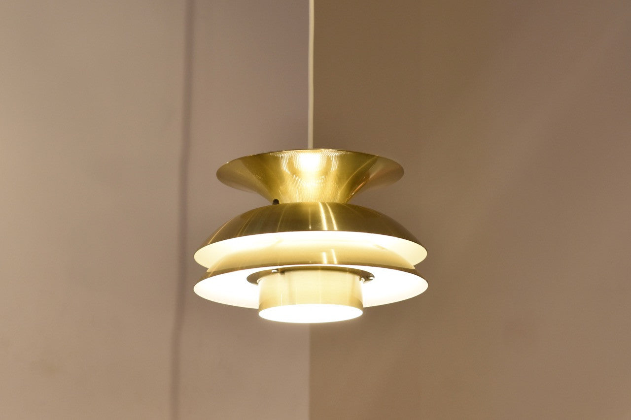 Multi-tiered brass ceiling ceiling light