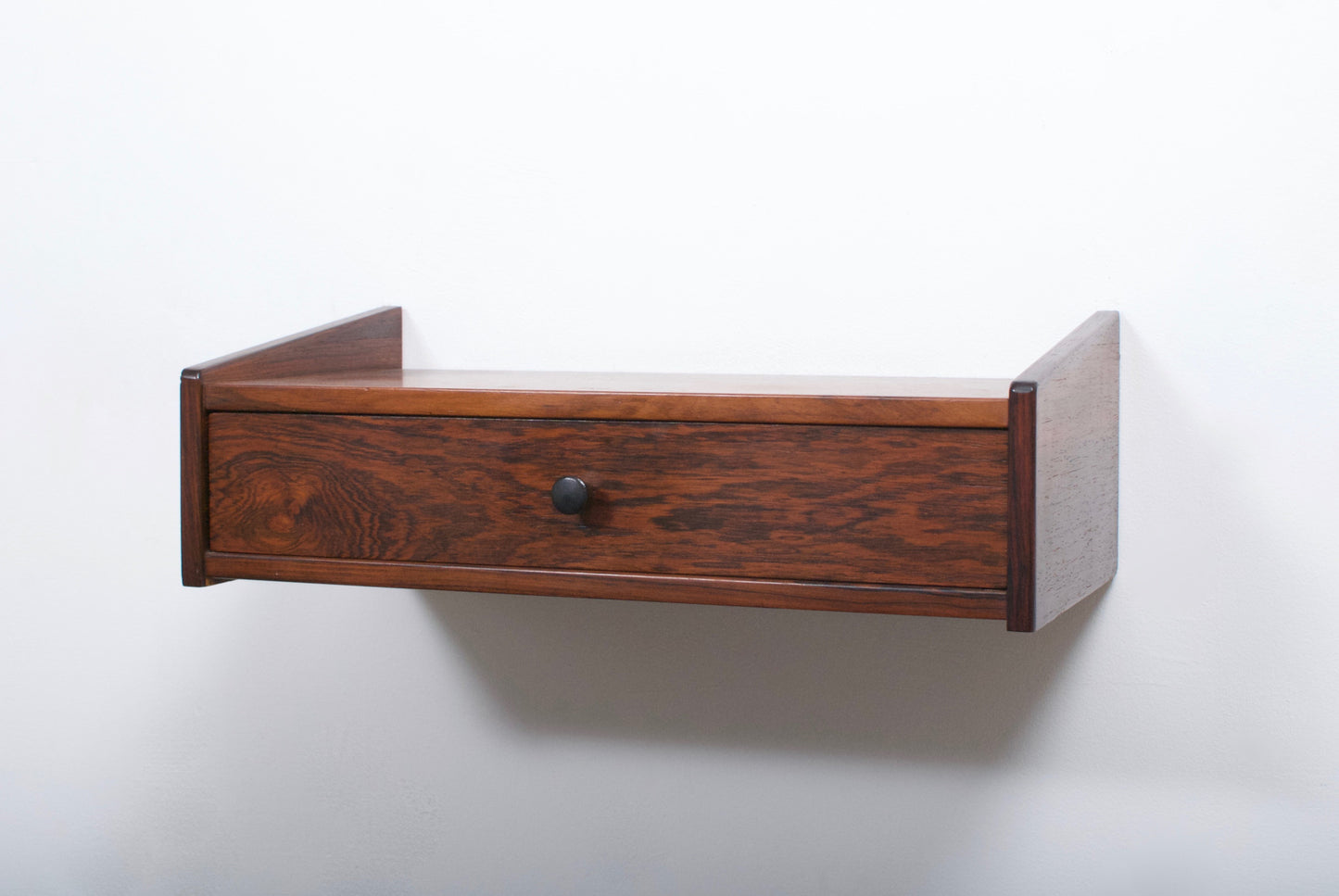 Rosewood floating shelf