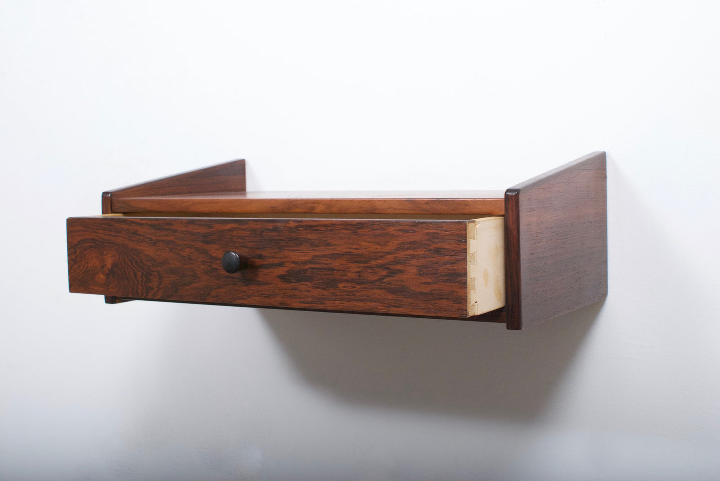 Rosewood floating shelf