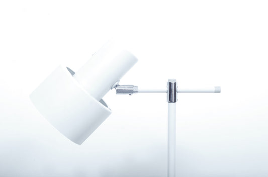 White Junior floor lamp by Jo Hammerborg