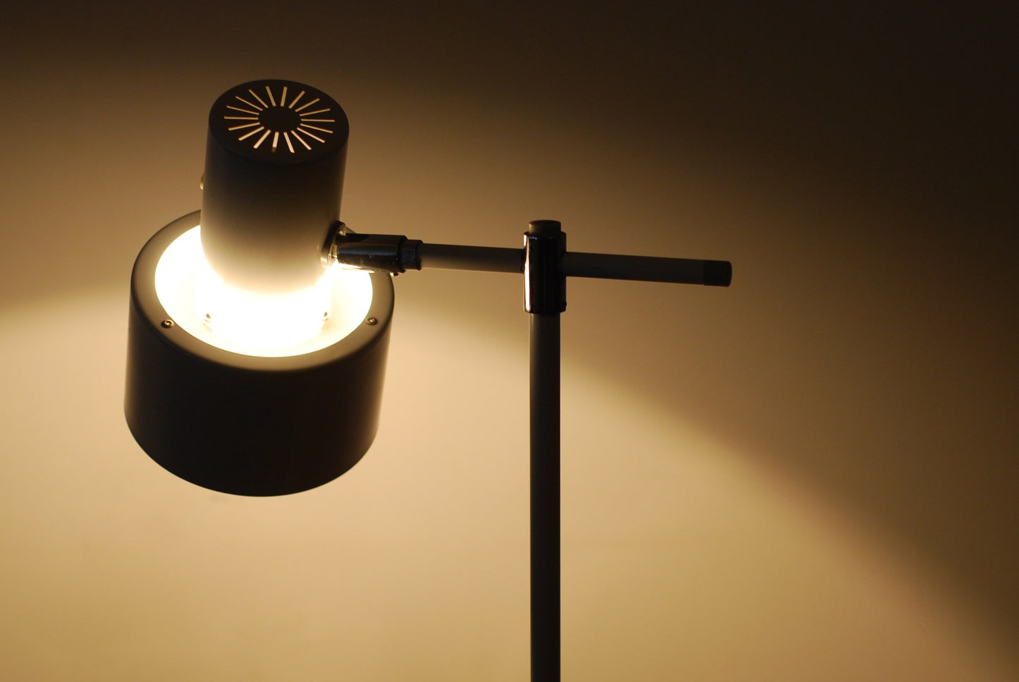 White Junior floor lamp by Jo Hammerborg