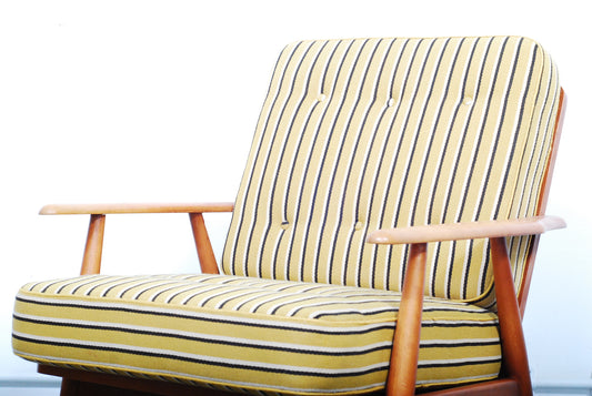 Beech framed lounge chair