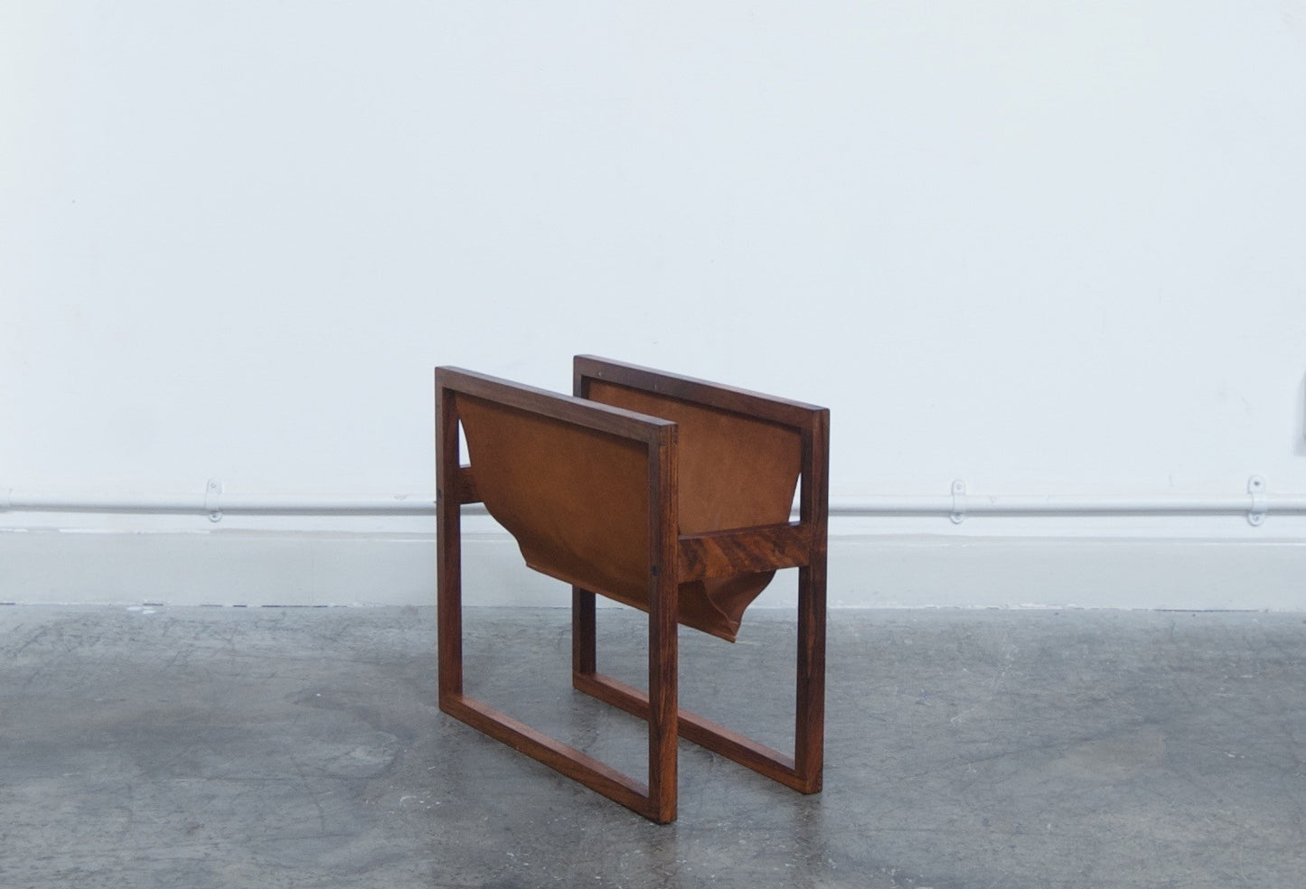 Rosewood magazine rack