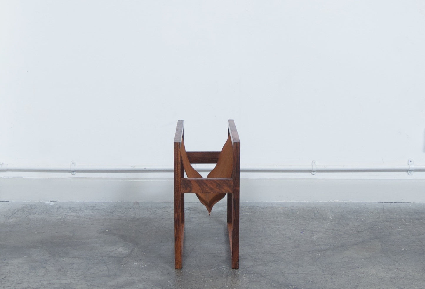 Rosewood magazine rack