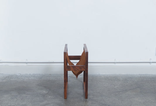 Rosewood magazine rack