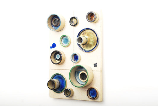 Ceramic wall piece