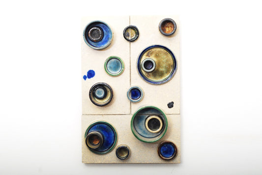 Ceramic wall piece