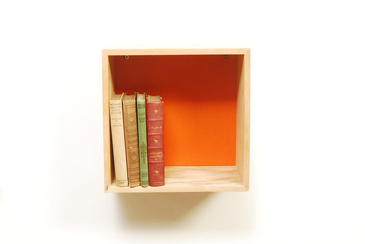 Wall-mounted cubic shelf