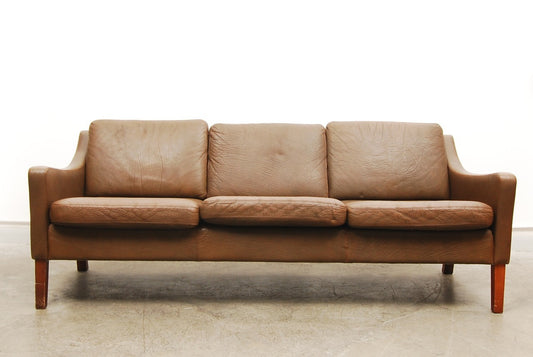 Three seat leather sofa