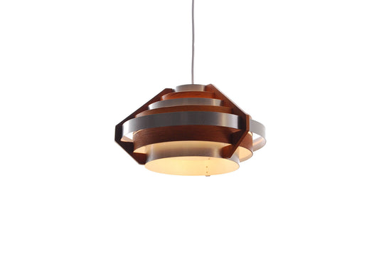 Ceiling lamp in teak