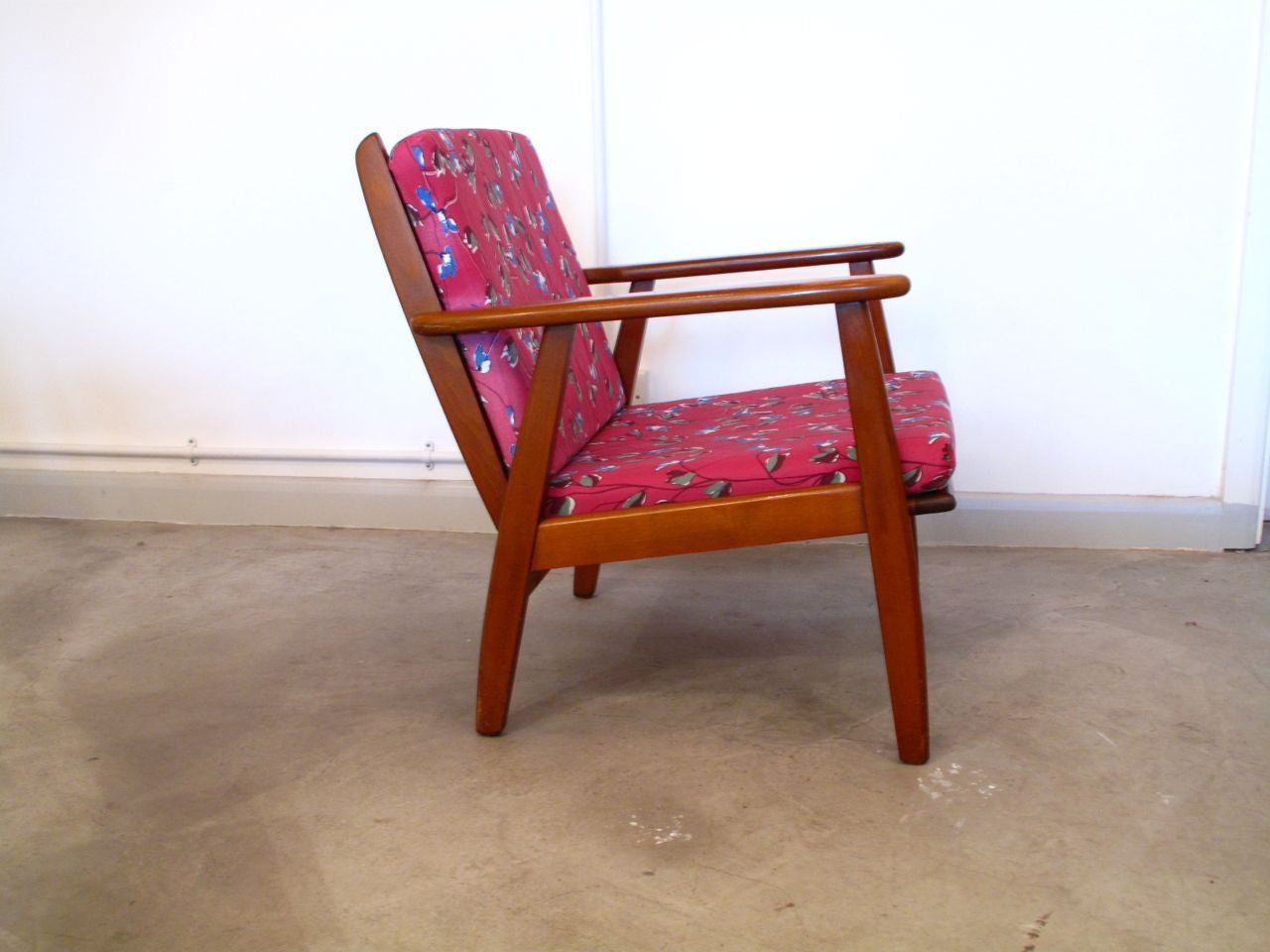 Stained beech lounge chair no. 2