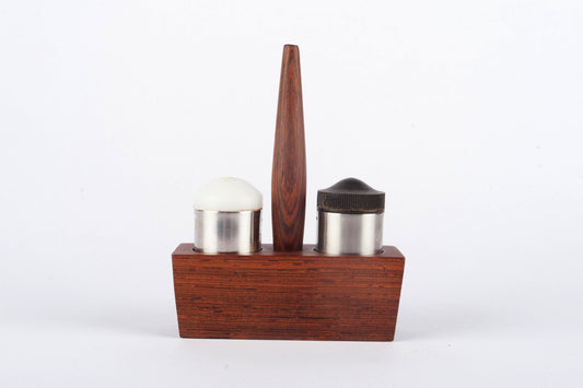 Rosewood salt and pepper set