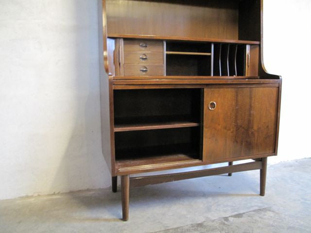 Bookshelf / bureau in mahogany
