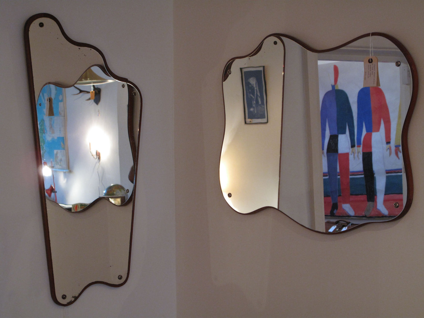 Selection of teak mirrors