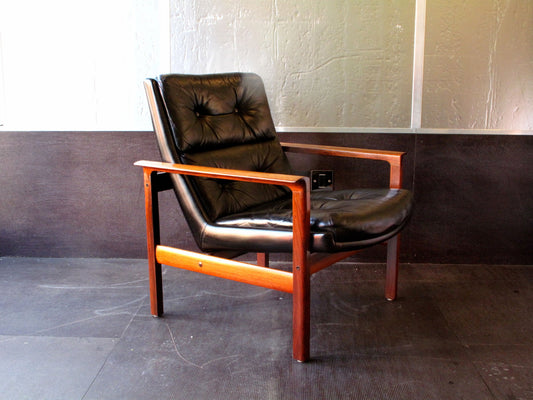 Pair of rosewood lounge chairs