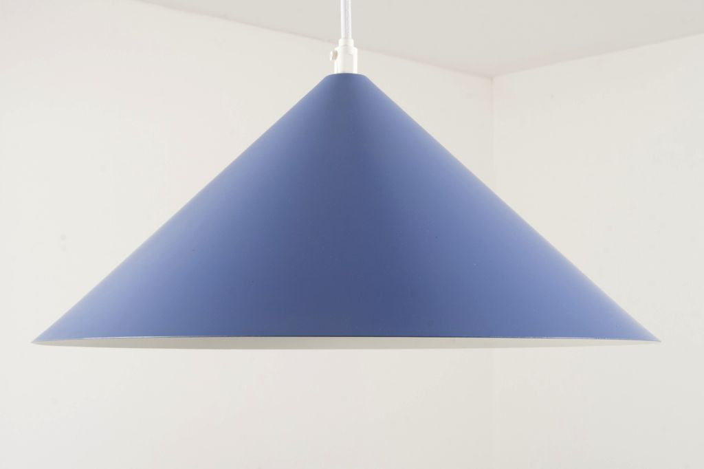 Blue / white dome ceiling lamp