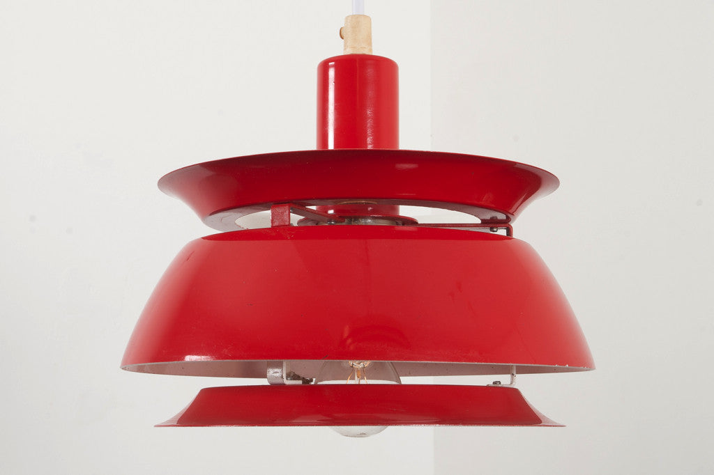 Red ceiling lamp by Lyfa