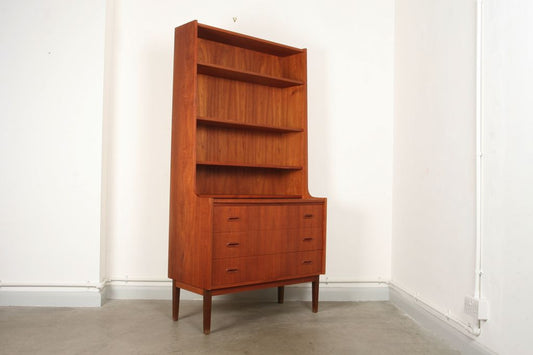 Bureau / bookshelf in teak