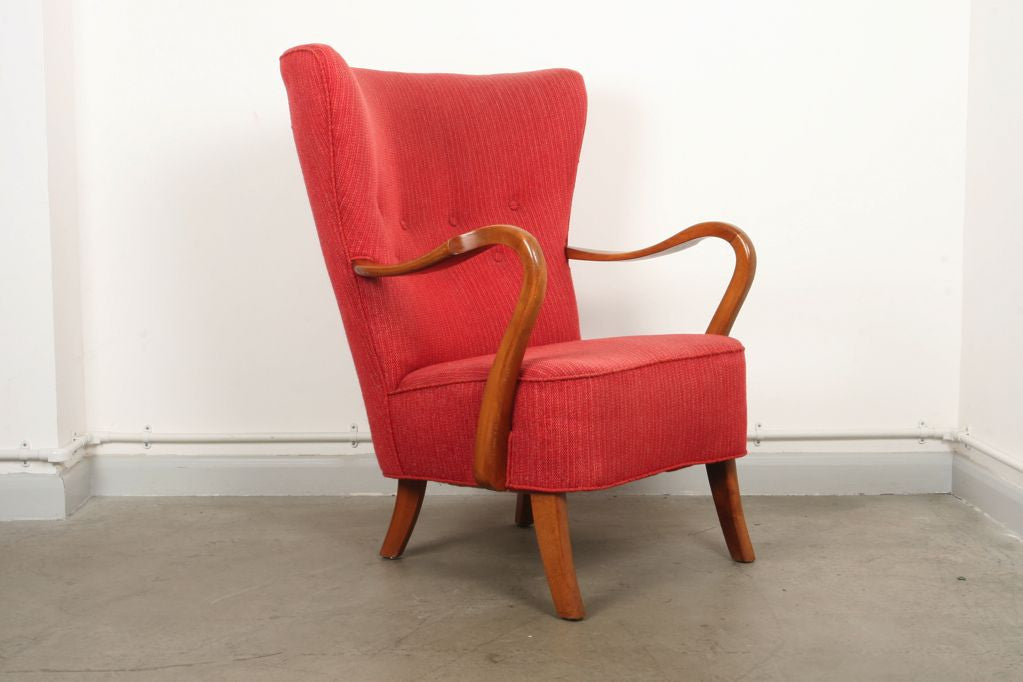 1940s wingback chair