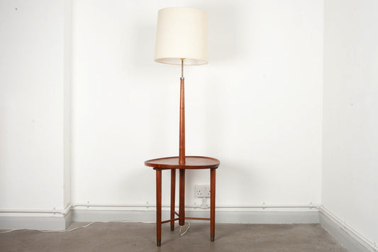 Floor lamp with table