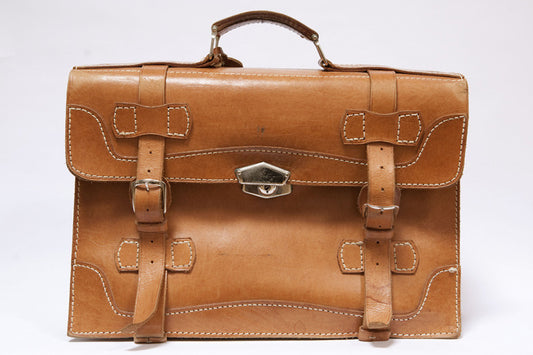 Vintage leather briefcase