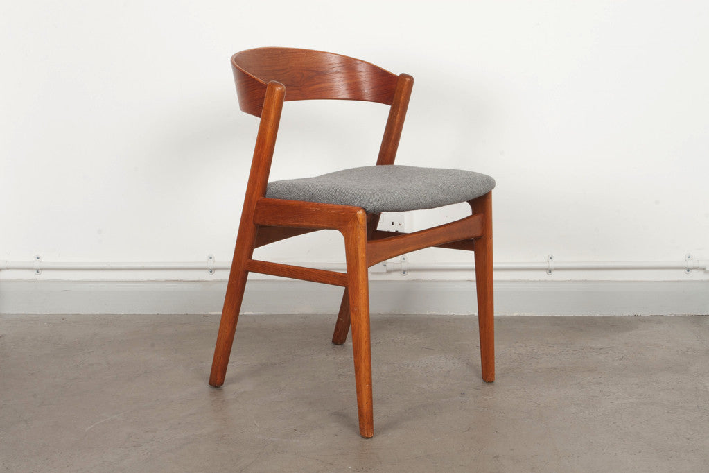 Teak and oak dining chair