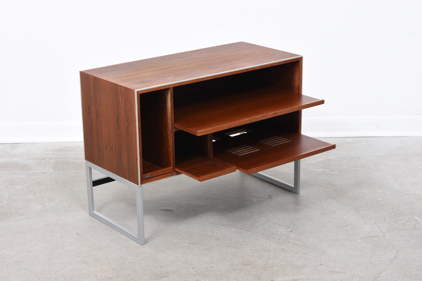 Rosewood hi-fi stand by Bang & Olufsen