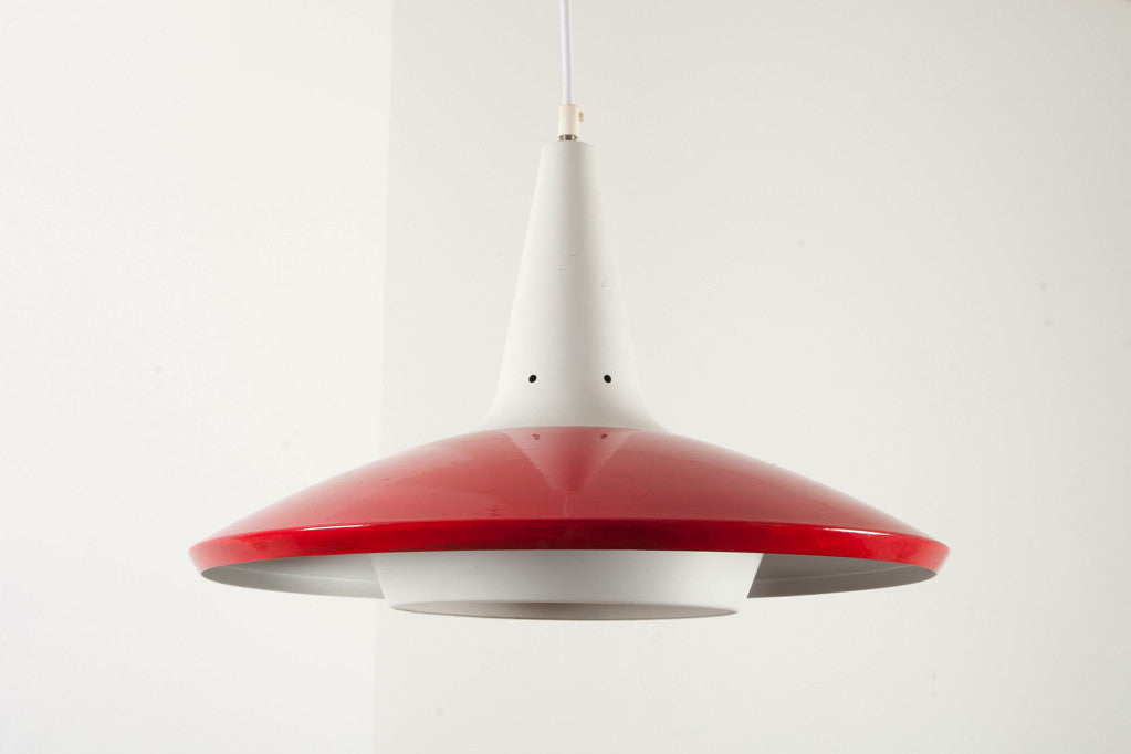 Red ceiling lamp