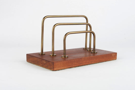 Teak letter holder no.1