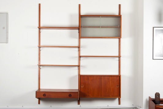 Teak wall unit