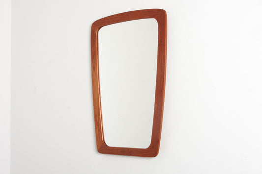 Teak framed mirror