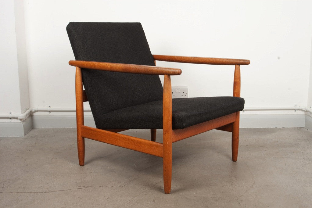 Low back lounge chair by Ejvind A. Johansson