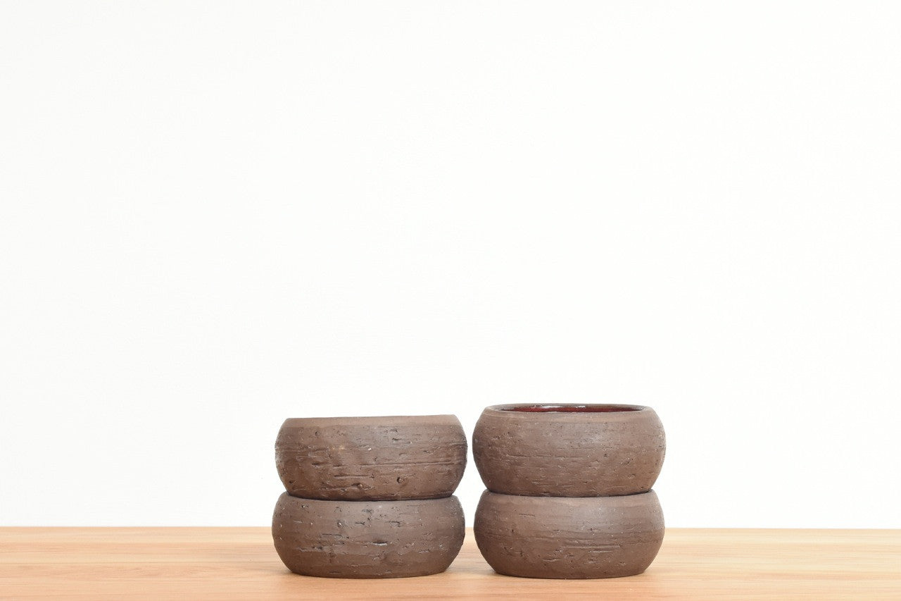 Set of four ceramic ramekins