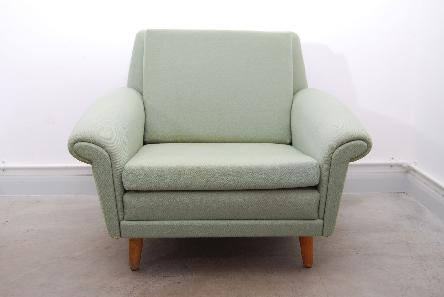 Mint green lounge chair