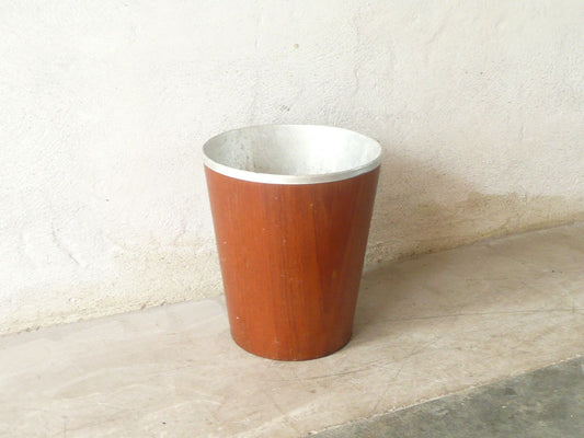 Teak waste basket