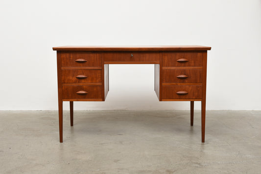 1950s teak desk by Niels Christensen Jun.